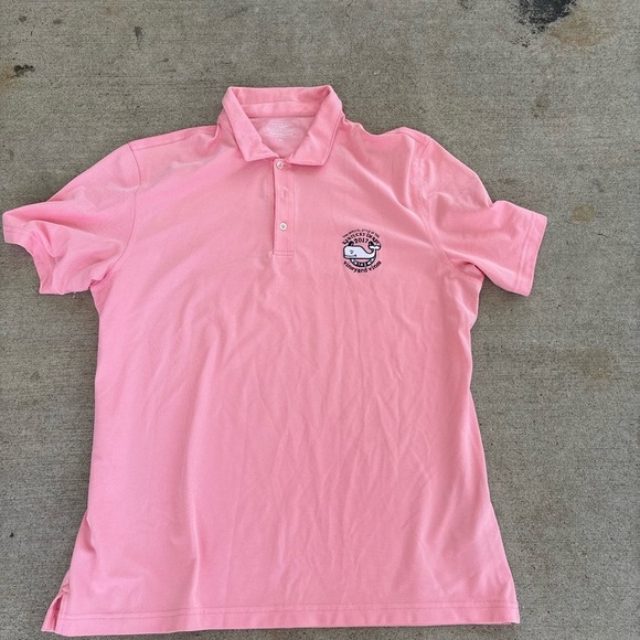 Vineyard Vines Pink Polo with Embroidered Whale Logo - Picture 1 of 4